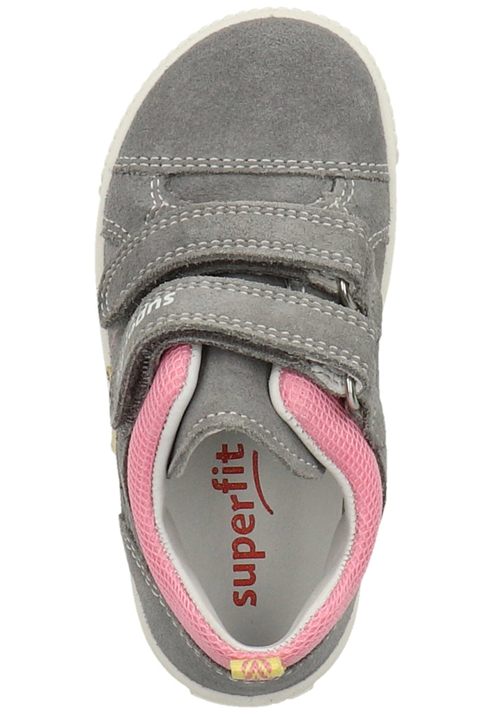Superfit Halbschuhe Veloursleder Grau/gelb - surf4shoes