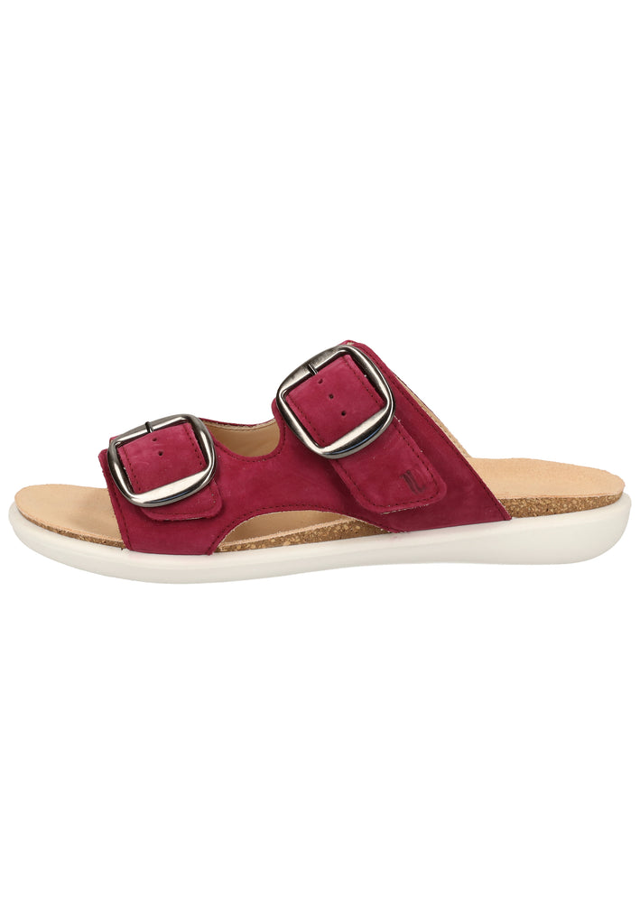 Legero Pantoletten Nubukleder Raspberry - surf4shoes
