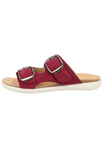 Legero Pantoletten Nubukleder Raspberry - surf4shoes
