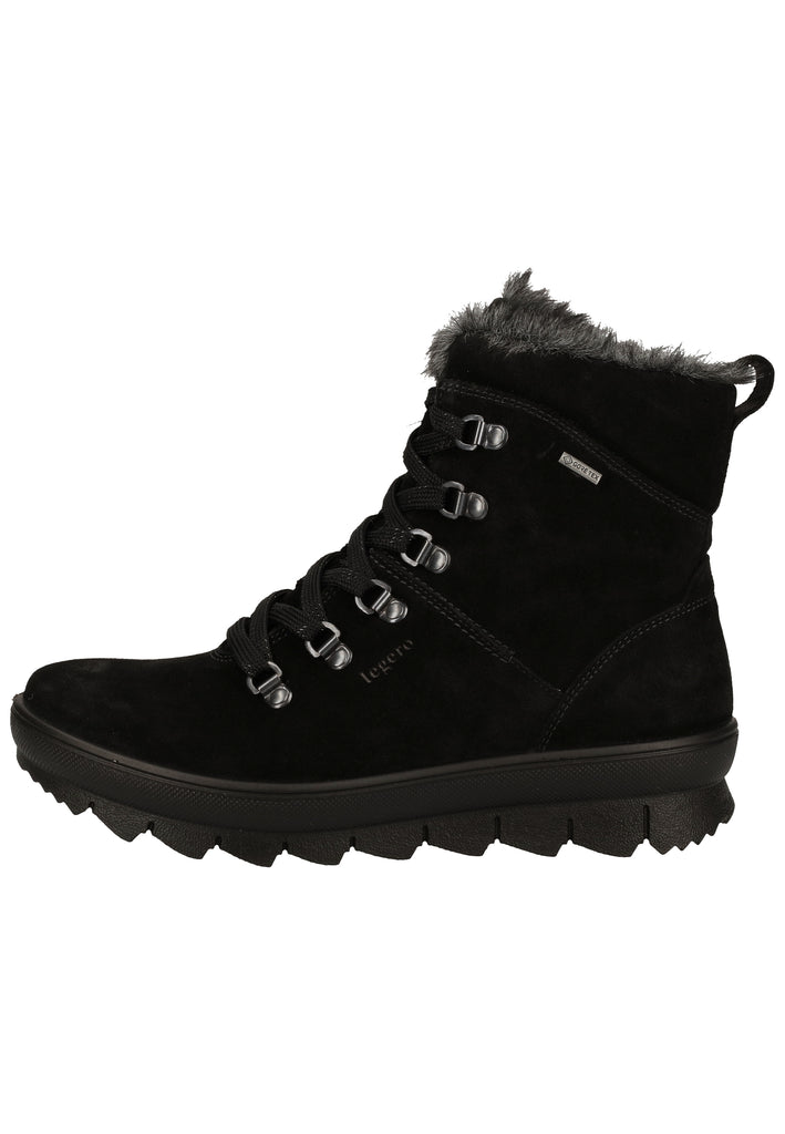 Legero Stiefelette Veloursleder Schwarz Warmfutter - surf4shoes