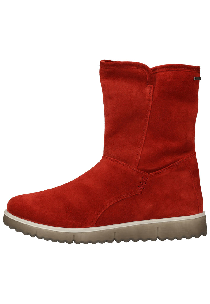 Legero Stiefel Veloursleder Rot Warmfutter - surf4shoes