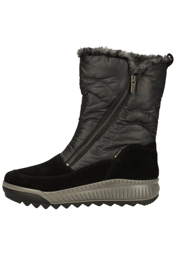 Legero Stiefel Veloursleder/Textil Schwarz Warmfutter - surf4shoes
