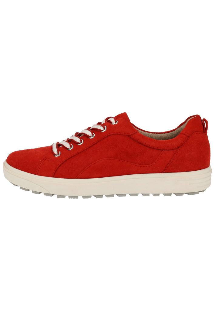 Jana Sneaker Nubukleder Rot - surf4shoes