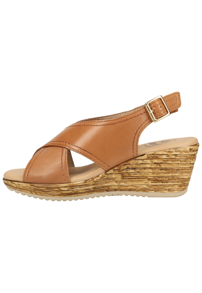 Jana Sandalen Leder Cognac - surf4shoes