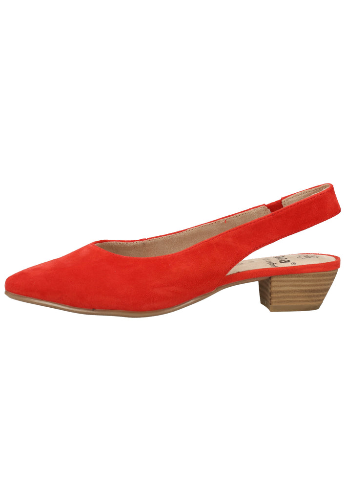 Jana Pumps Veloursleder Rot - surf4shoes
