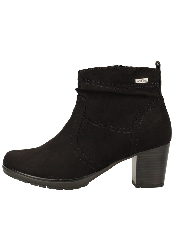 Jana Stiefelette Textil Schwarz - surf4shoes
