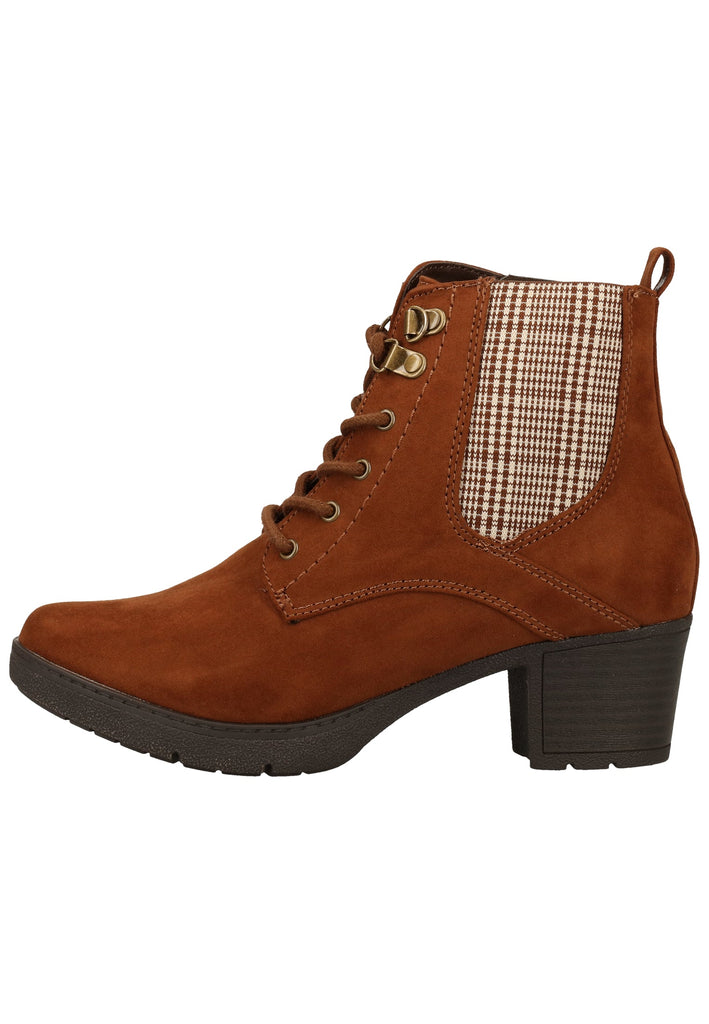Jana Stiefelette Textil Kastanie - surf4shoes
