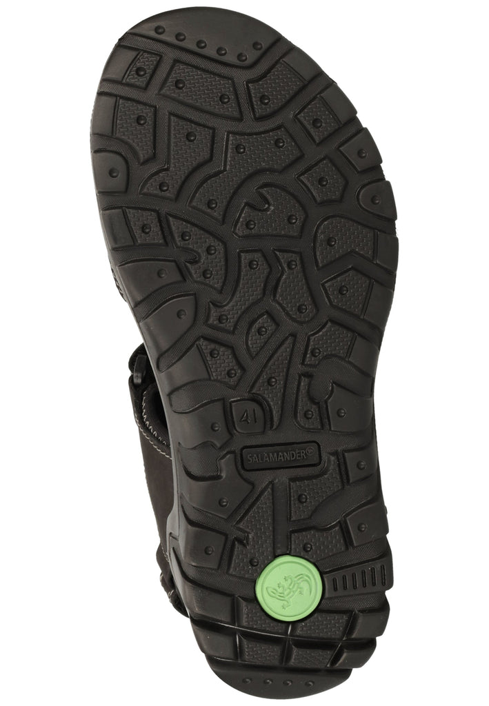 Salamander Sandalen Leder Schwarz - surf4shoes