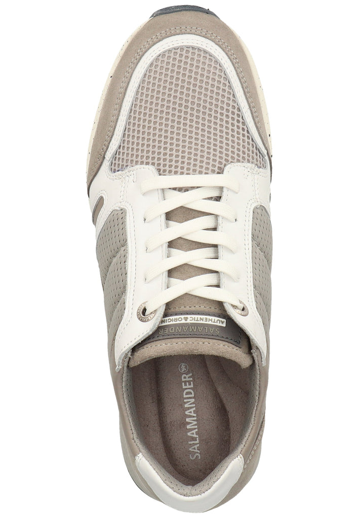 Salamander Sneaker Leder/Textil Weiß/Grau - surf4shoes