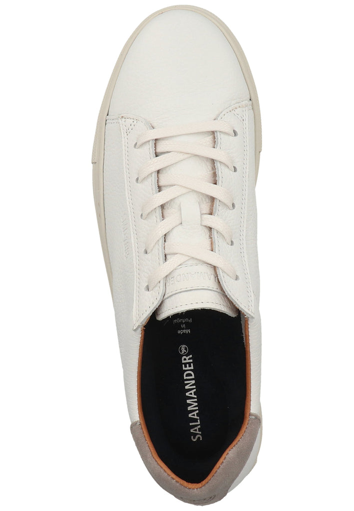 Salamander Sneaker Nappaleder Weiß/Grau - surf4shoes
