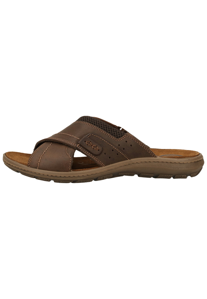 Salamander Pantoletten Nubukleder Braun - surf4shoes