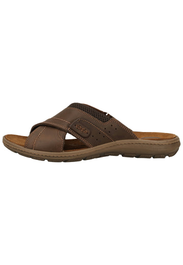 Salamander Pantoletten Nubukleder Braun - surf4shoes
