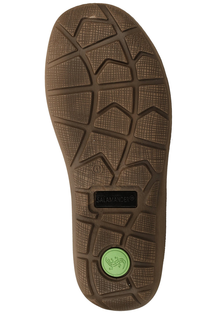 Salamander Pantoletten Nubukleder Braun - surf4shoes