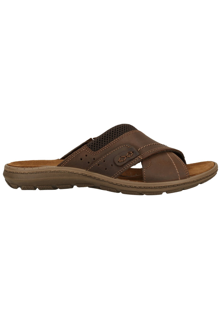 Salamander Pantoletten Nubukleder Braun - surf4shoes