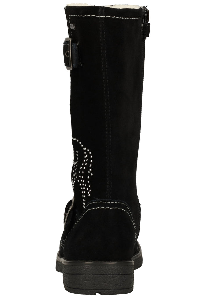 Lurchi Stiefelette Veloursleder Schwarz Warmfutter - surf4shoes