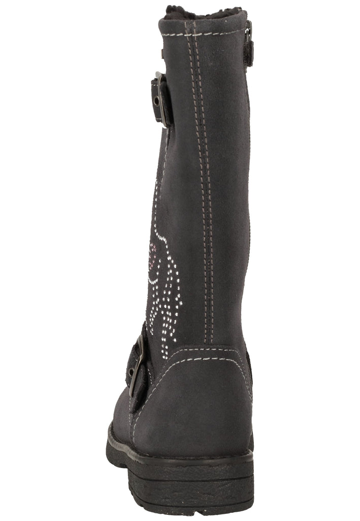 Lurchi Stiefelette Veloursleder Charcoal - surf4shoes