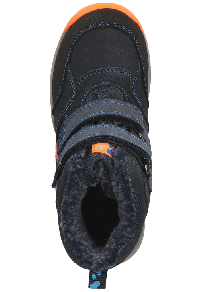 Lurchi Stiefelette Veloursleder Blau Warmfutter - surf4shoes