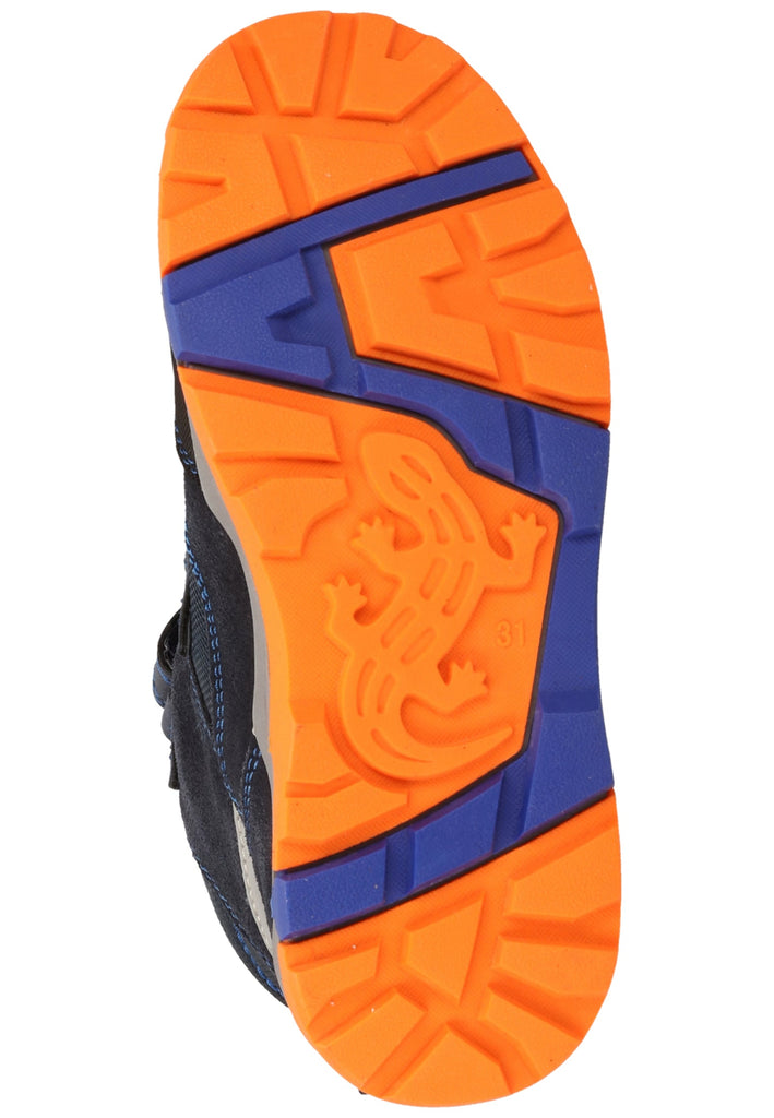 Lurchi Stiefelette Veloursleder Blau Warmfutter - surf4shoes