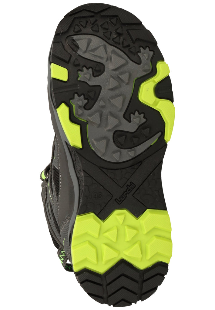 Lurchi Stiefelette Lederimitat/Textil Schwarz/Grau Warmfutter - surf4shoes