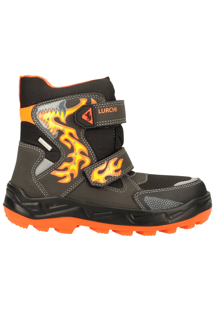 Lurchi Stiefelette Lederimitat/Textil Schwarz Warmfutter - surf4shoes