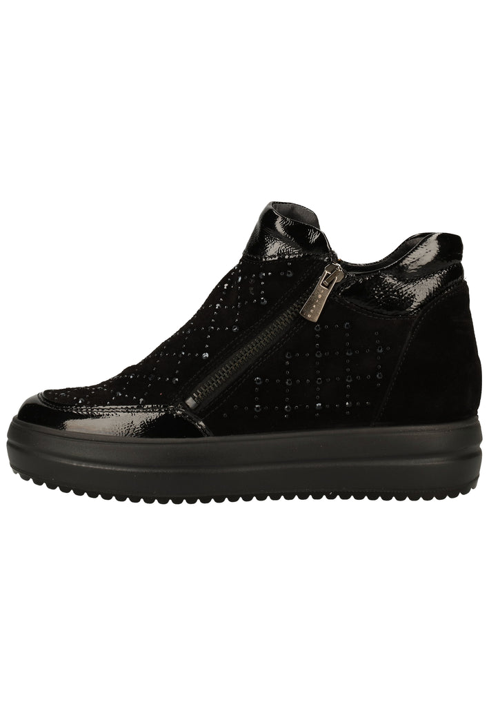 IGI&CO Sneaker Leder/Textil Schwarz - surf4shoes