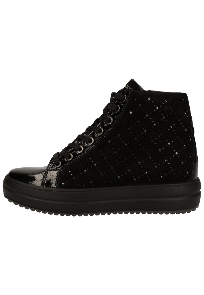 IGI&CO Sneaker Leder/Textil Schwarz - surf4shoes