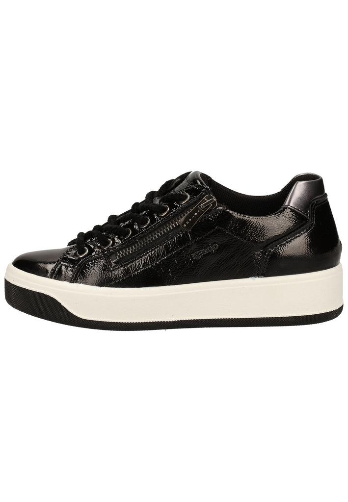 IGI&CO Sneaker Leder Schwarz/Silber - surf4shoes