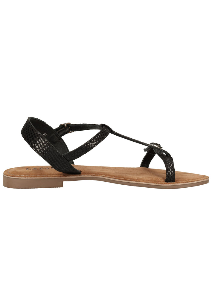 Lazamani Sandalen Leder Schwarz - surf4shoes