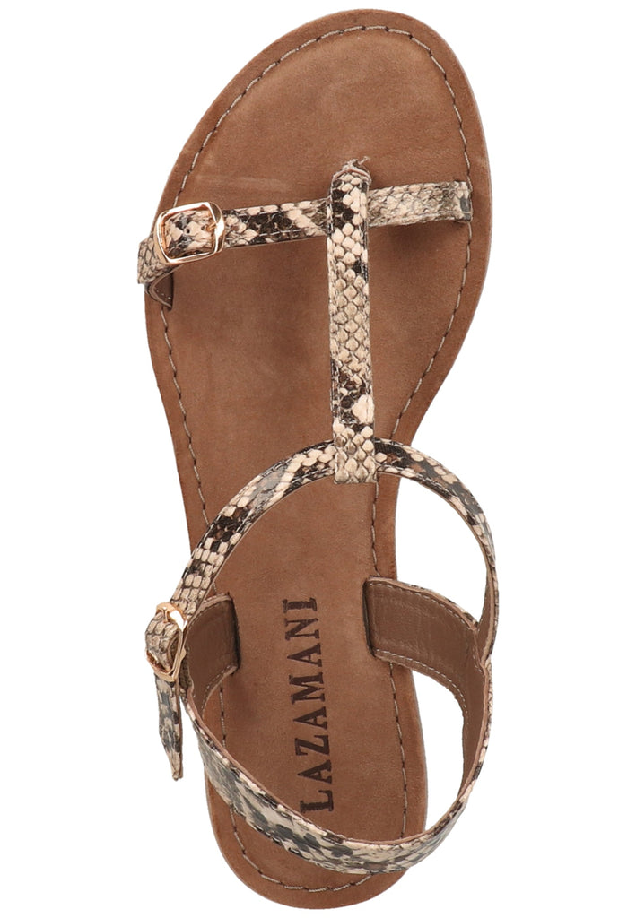 Lazamani Sandalen Leder Beige - surf4shoes
