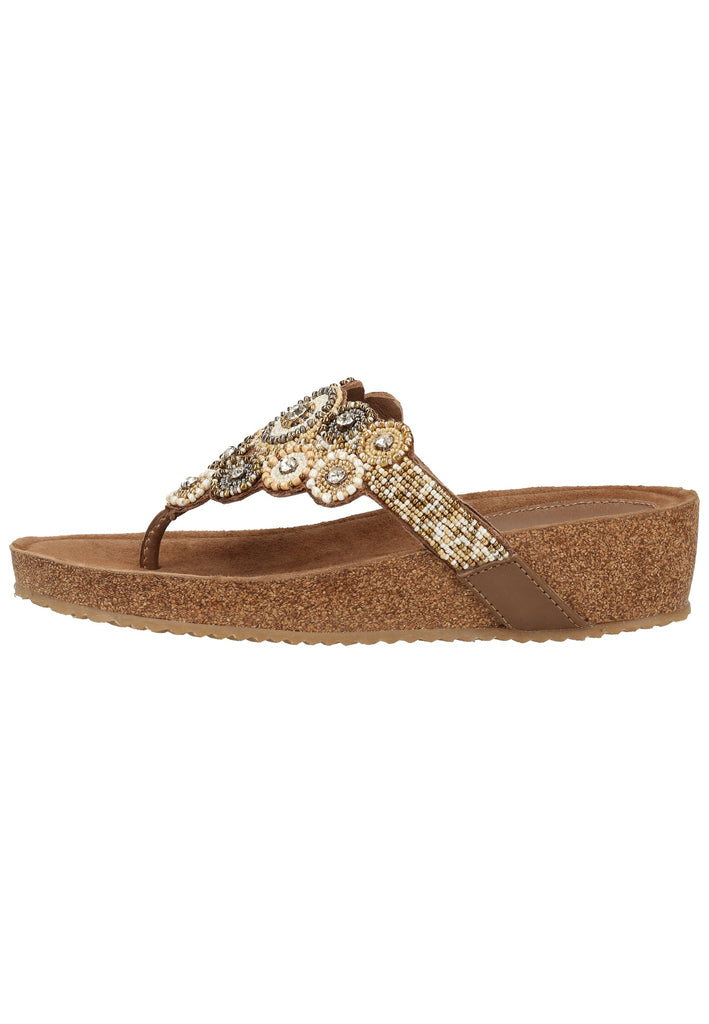 Lazamani Sandalen Leder Taupe - surf4shoes