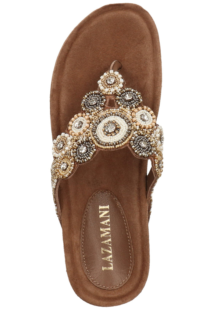 Lazamani Sandalen Leder Taupe - surf4shoes