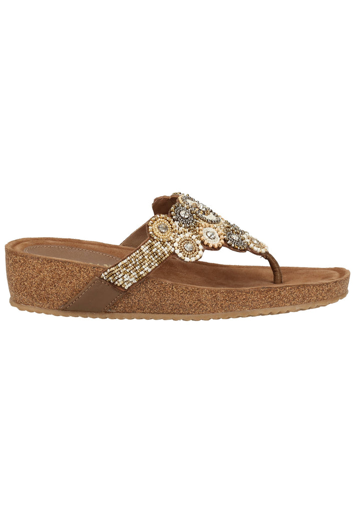 Lazamani Sandalen Leder Taupe - surf4shoes