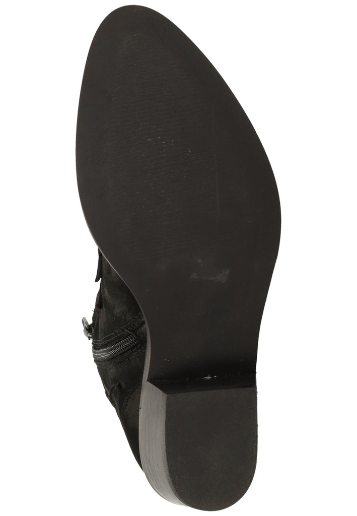 Lazamani Stiefelette Nubukleder Schwarz - surf4shoes