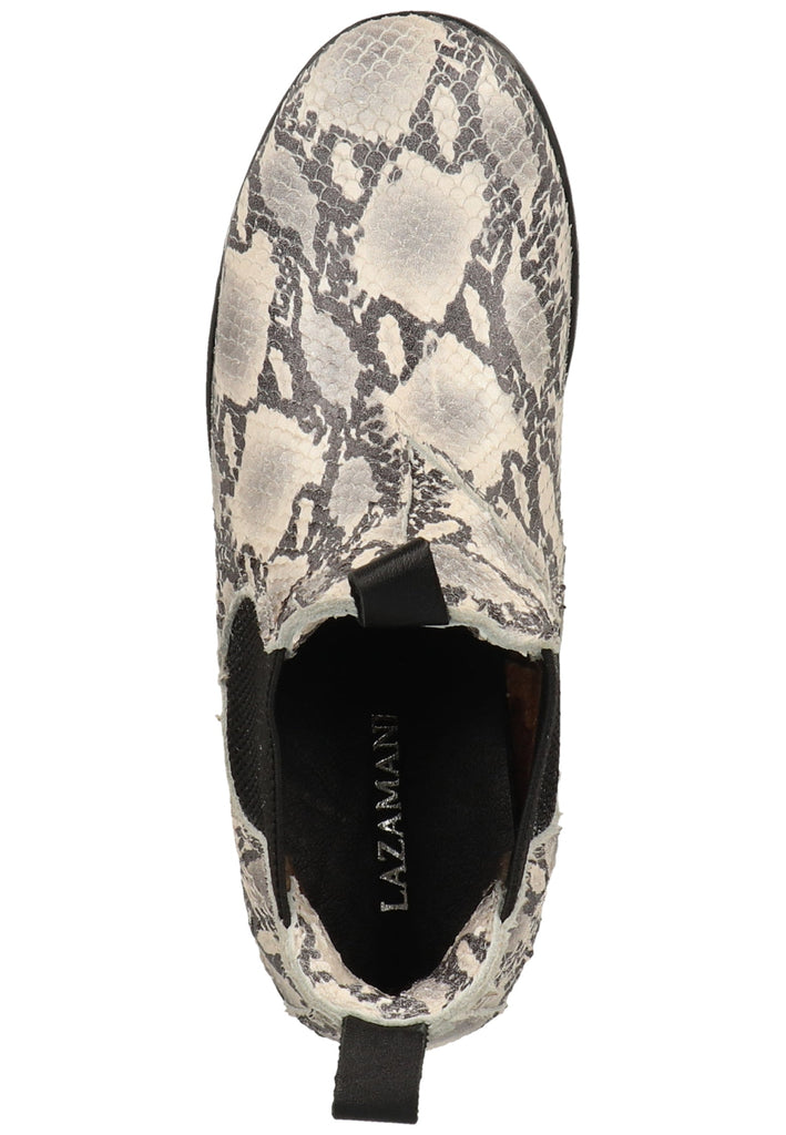 Lazamani Stiefelette Leder/Textil Grau/Weiß - surf4shoes