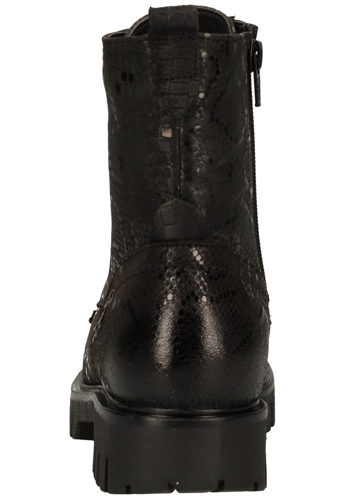 Lazamani Stiefelette Leder Schwarz/Gold - surf4shoes