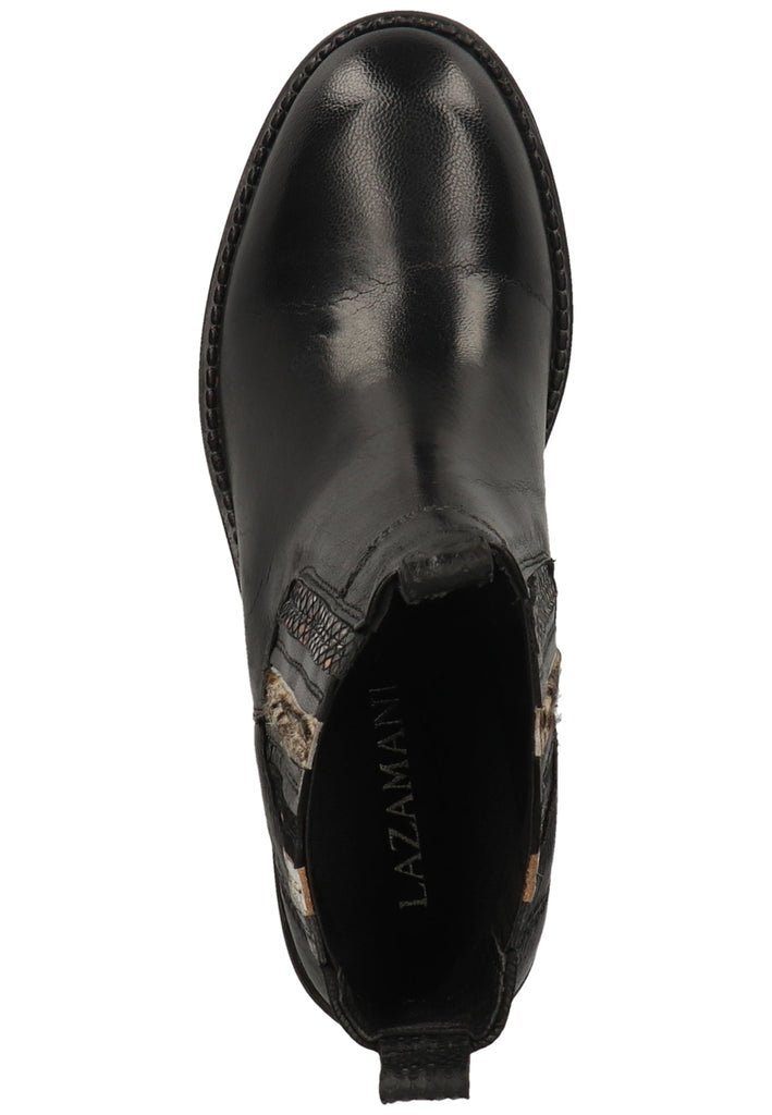 Lazamani Stiefelette Leder Schwarz - surf4shoes