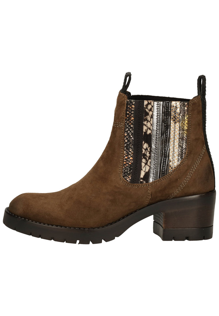 Lazamani Stiefelette Veloursleder Khaki - surf4shoes