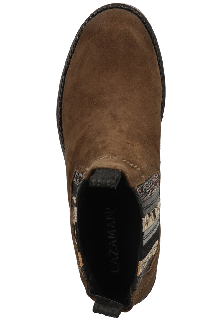 Lazamani Stiefelette Veloursleder Khaki - surf4shoes