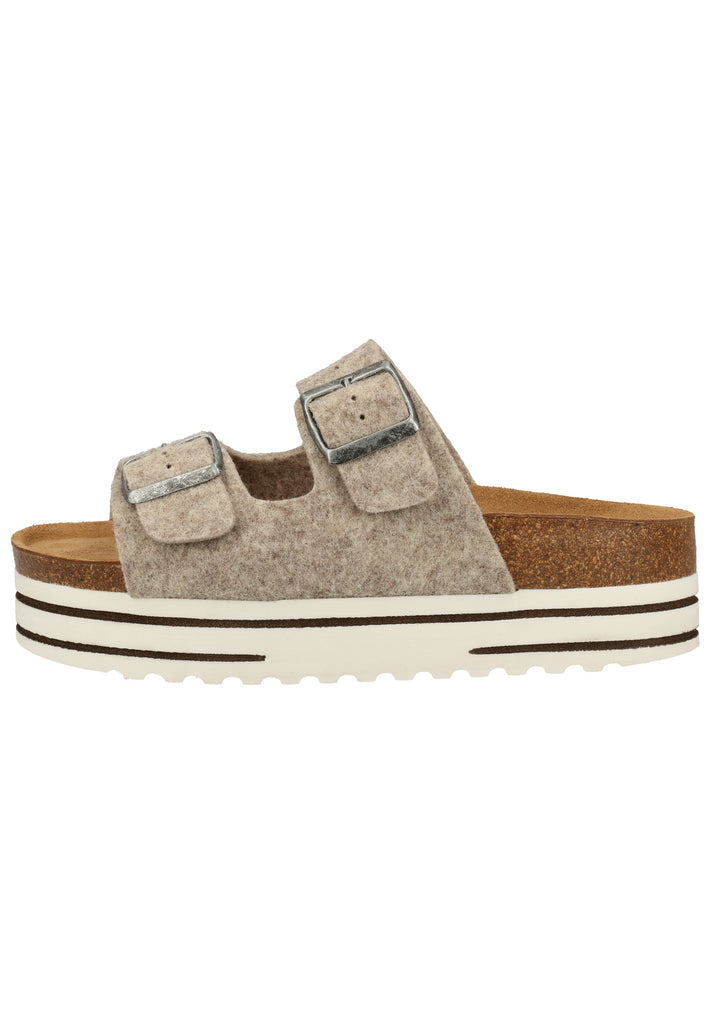 Shepherd Hausschuhe Wolle Beige - surf4shoes