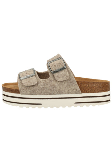 Shepherd Hausschuhe Wolle Beige - surf4shoes