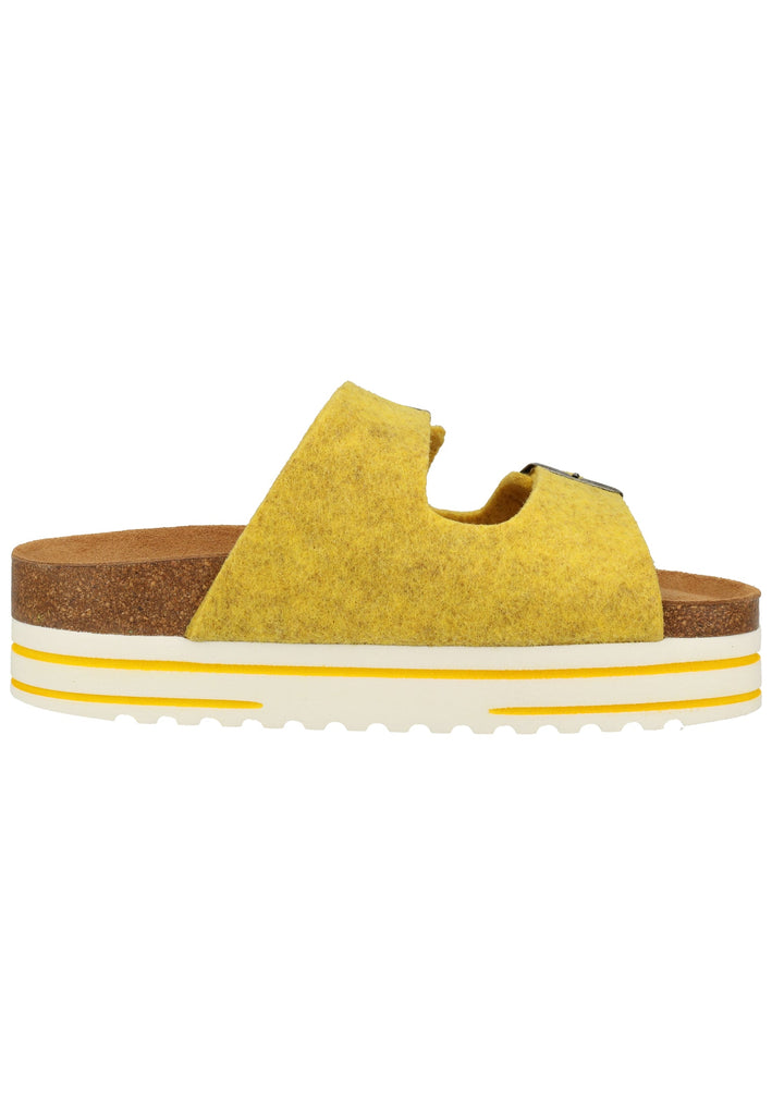 Shepherd Hausschuhe Wolle Gelb - surf4shoes