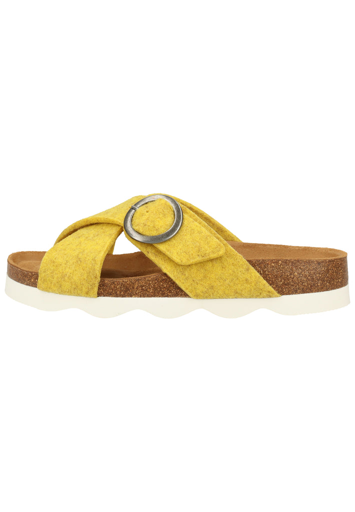 Shepherd Hausschuhe Wolle Gelb - surf4shoes