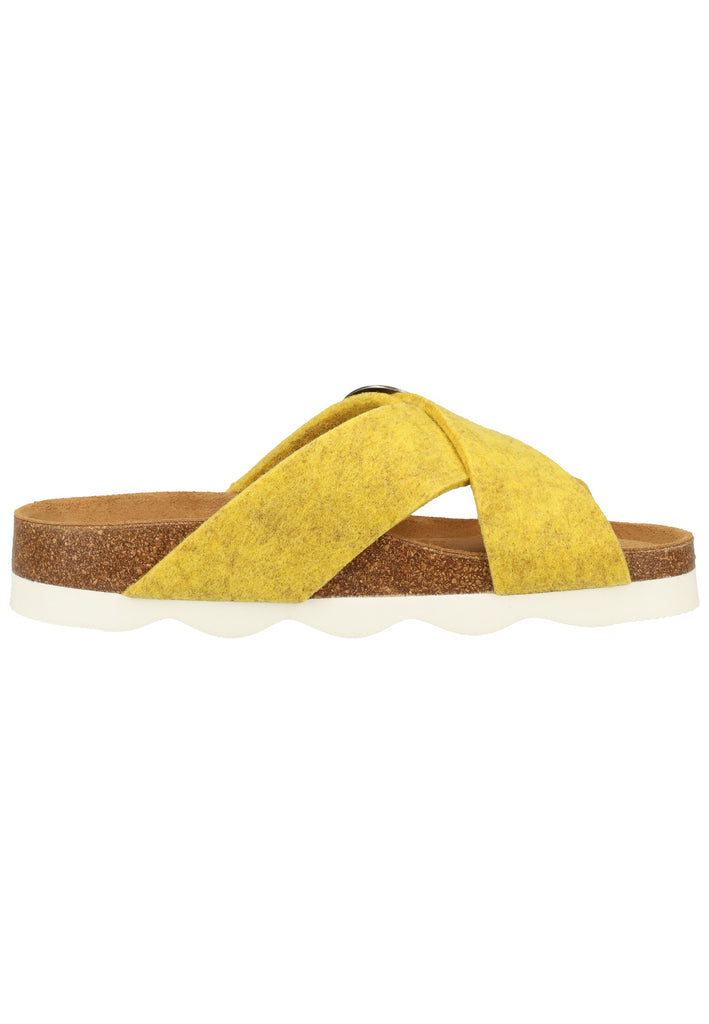 Shepherd Hausschuhe Wolle Gelb - surf4shoes