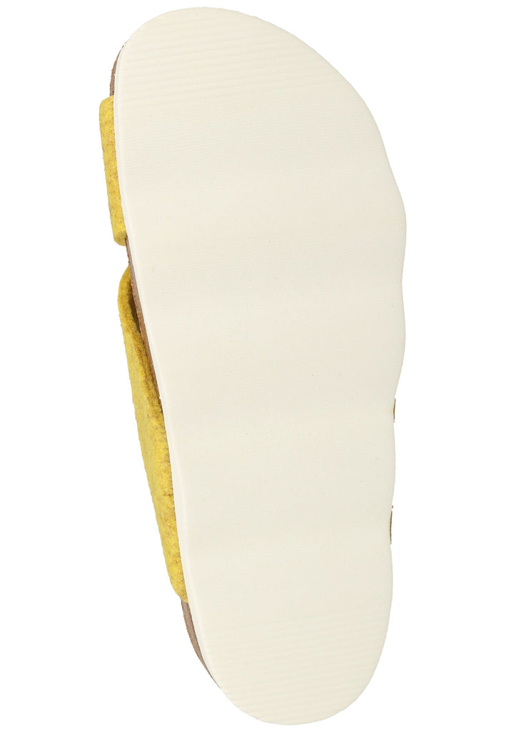 Shepherd Hausschuhe Wolle Gelb - surf4shoes