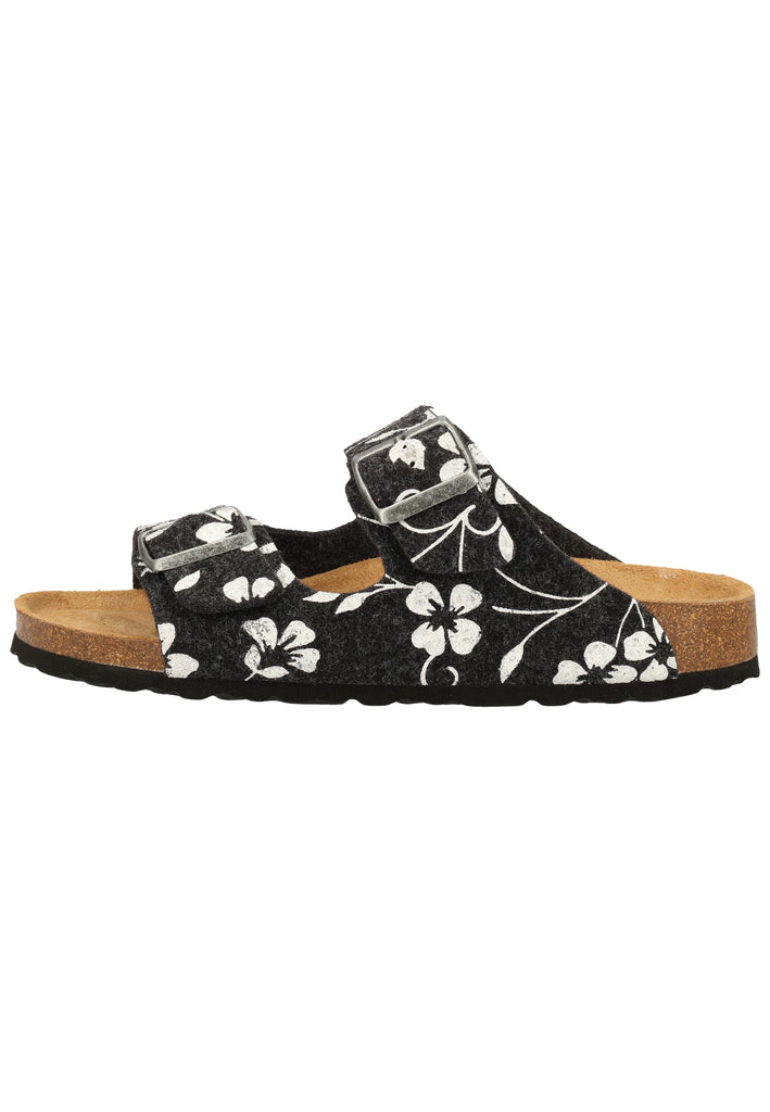 Shepherd Hausschuhe Wolle Schwarz - surf4shoes