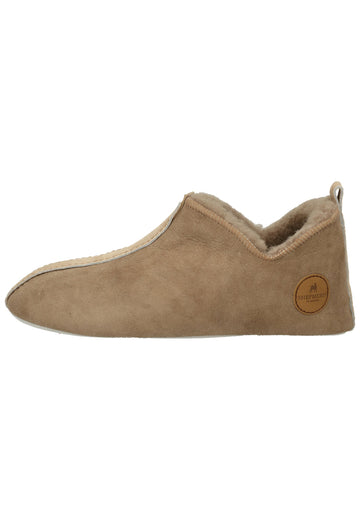 Shepherd Hausschuhe Leder Grau Warmfutter - surf4shoes