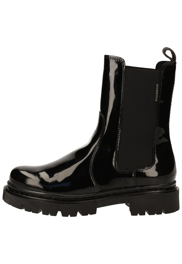 Bullboxer Stiefelette Leder/Textil Schwarz Lack - surf4shoes