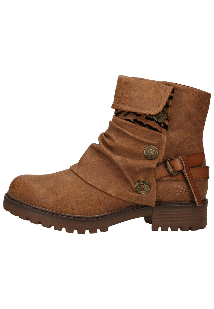 Blowfish Stiefelette Lederimitat Hellbraun - surf4shoes