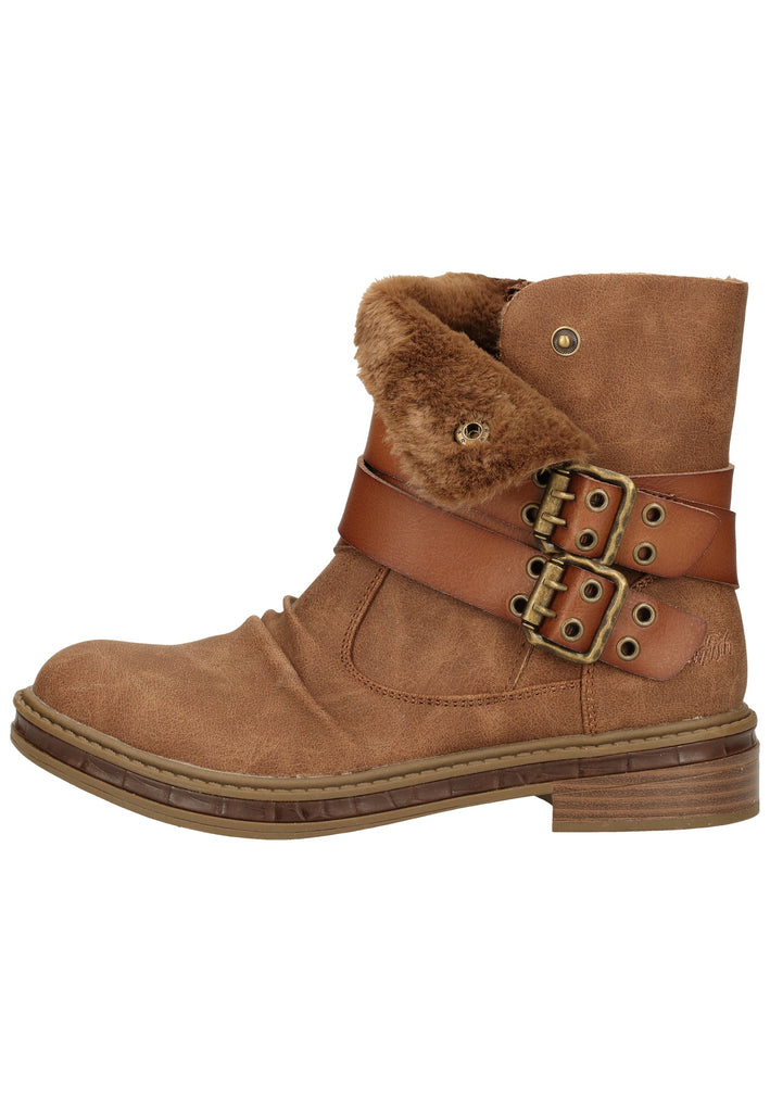 Blowfish Stiefelette Lederimitat Hellbraun Warmfutter - surf4shoes