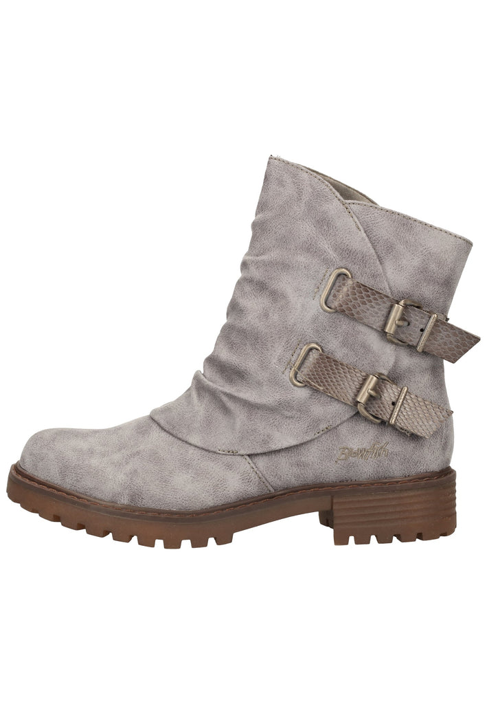 Blowfish Stiefelette Lederimitat Grau/Blau - surf4shoes